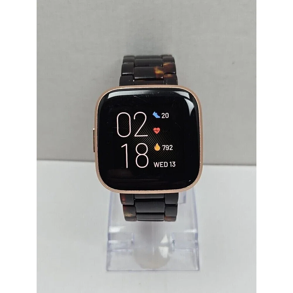 Fitbit Versa 2 Smartwatch Rose Gold 40mm Alexa WR50 Always On Display No Charger